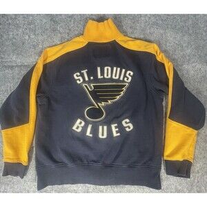 St Louis Blues NHL Hockey OTH Full Zip Athletic Track Jacket Men’s Large